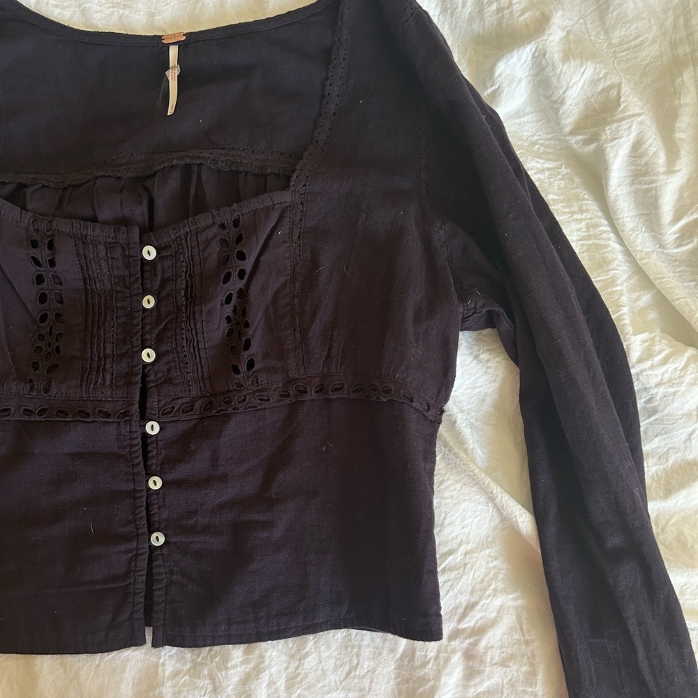 free people linen top